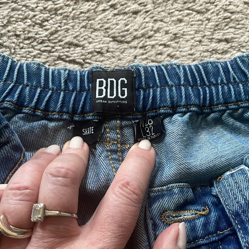 Womens blue cargo jeans - Picture 5 of 7